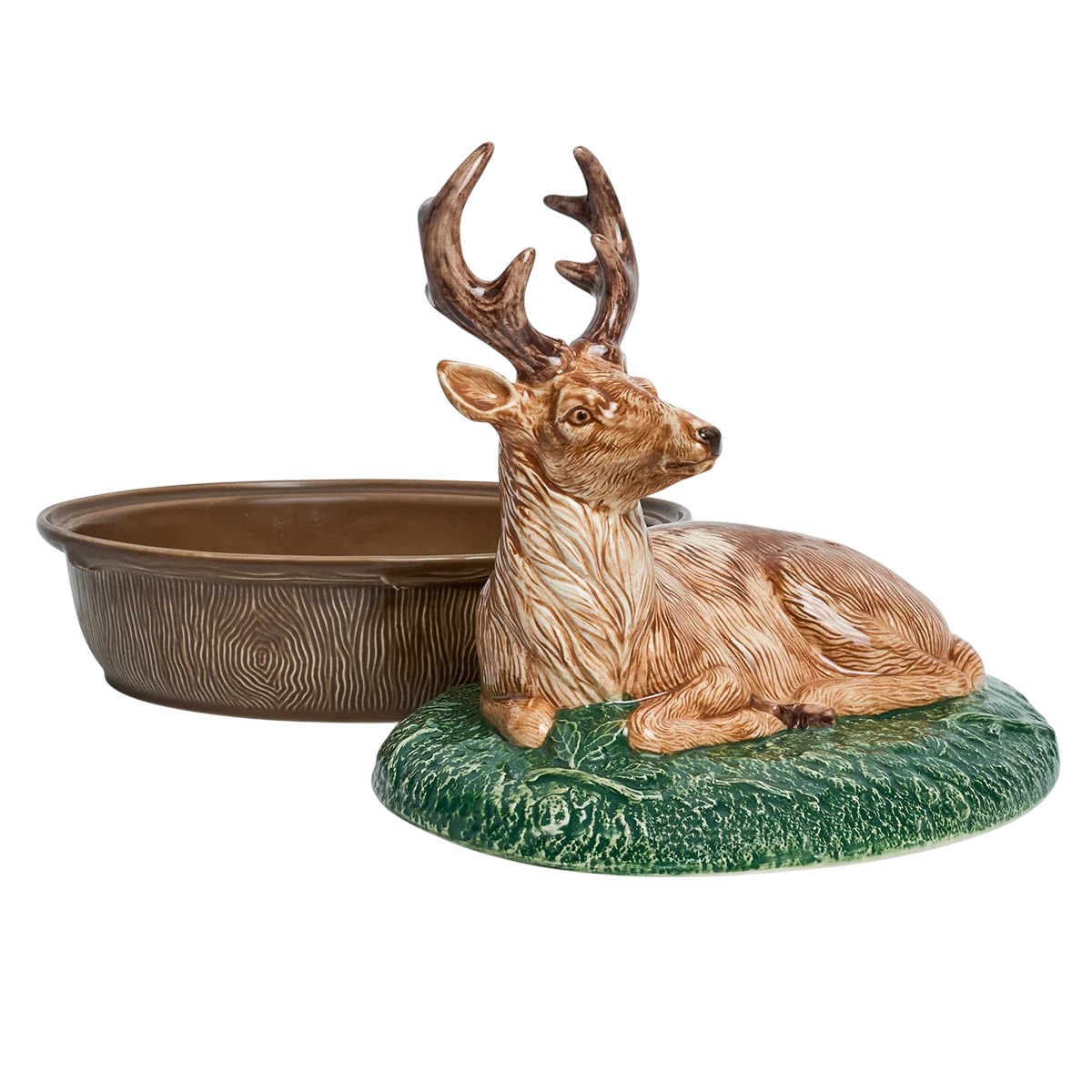 Juliska Forest Walk Stag Baker with Lid, Multicolor