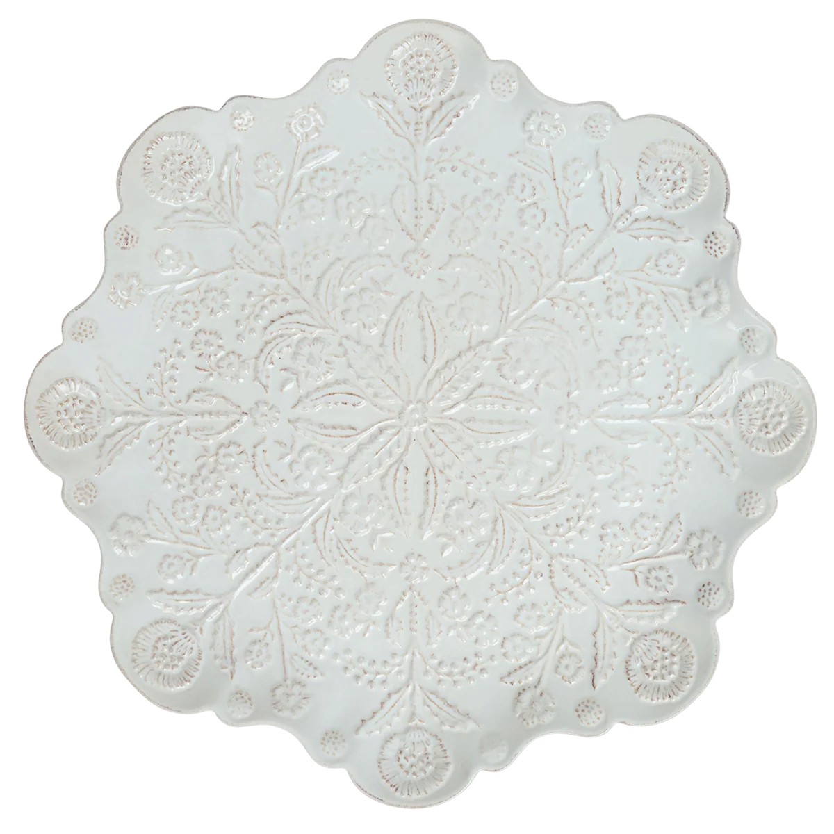 Juliska Berry and Thread Thistle Charger Platter, Whitewash