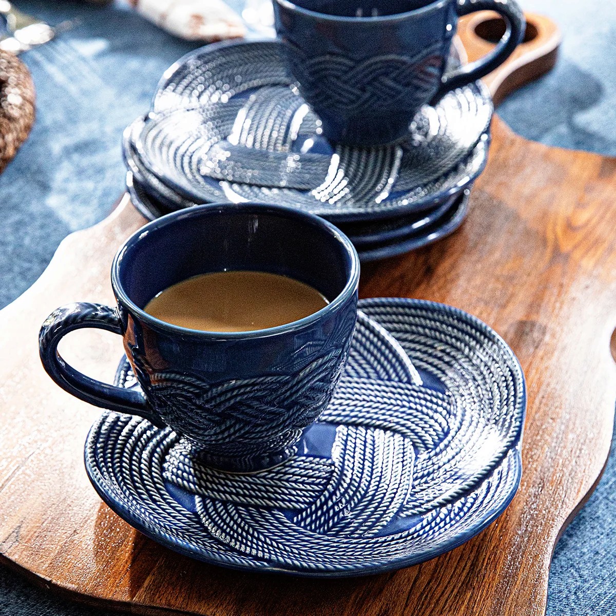 Juliska Le Panier Mystic Knot Mug, Denim