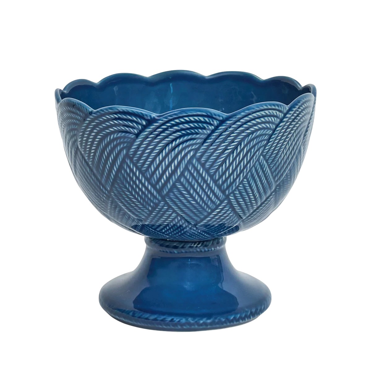 Juliska Le Panier Mystic Knot Footed Bowl, Denim