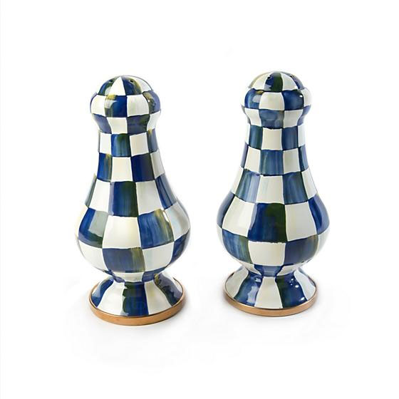MacKenzie-Childs Royal Check Large Salt & Pepper Shakers