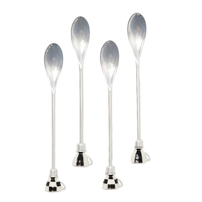MacKenzie-Childs Courtly Espresso Spoons, Set of 4