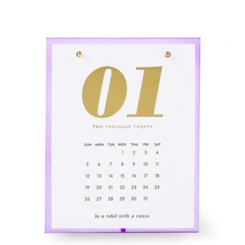 Kate Spade Desktop Calendar, Lilac Borsheims