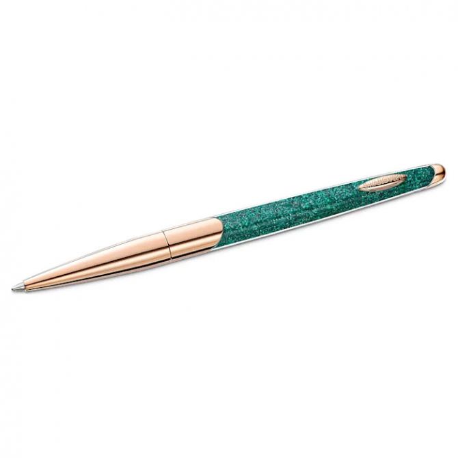 Swarovski Crystalline Nova BallPoint Green Rose Gold Tone Pen