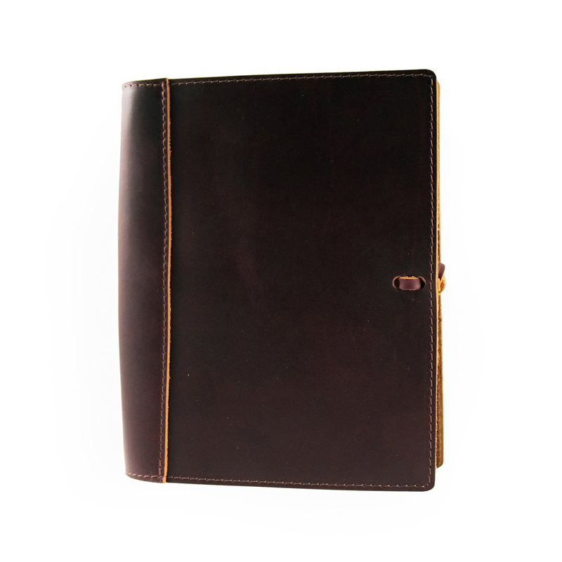 Rustico Soft Leather Small Binder, Burgundy
