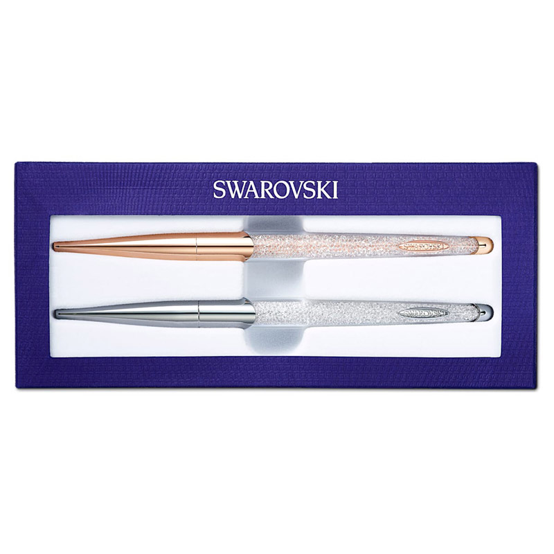 Swarovski Crystalline Nova Ballpoint Pen Set, White and Mixed Metal Tone