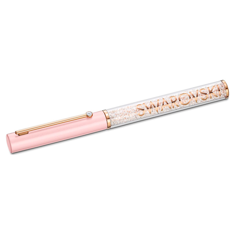 Swarovski Crystalline Gloss Ballpoint Pen, Light Pink and Rose Gold Tone |  5568756 | Borsheims