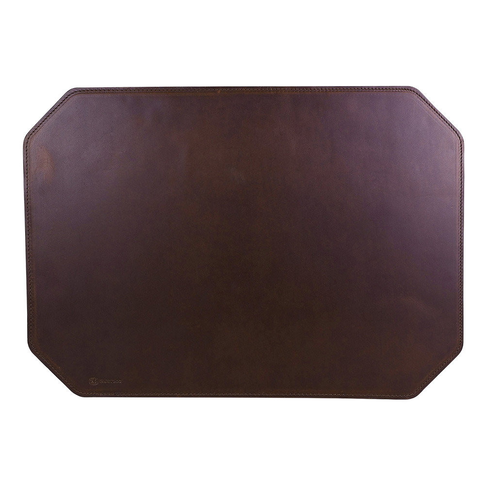 Rustico Outpost Leather Desk Blotter, Burgundy Borsheims