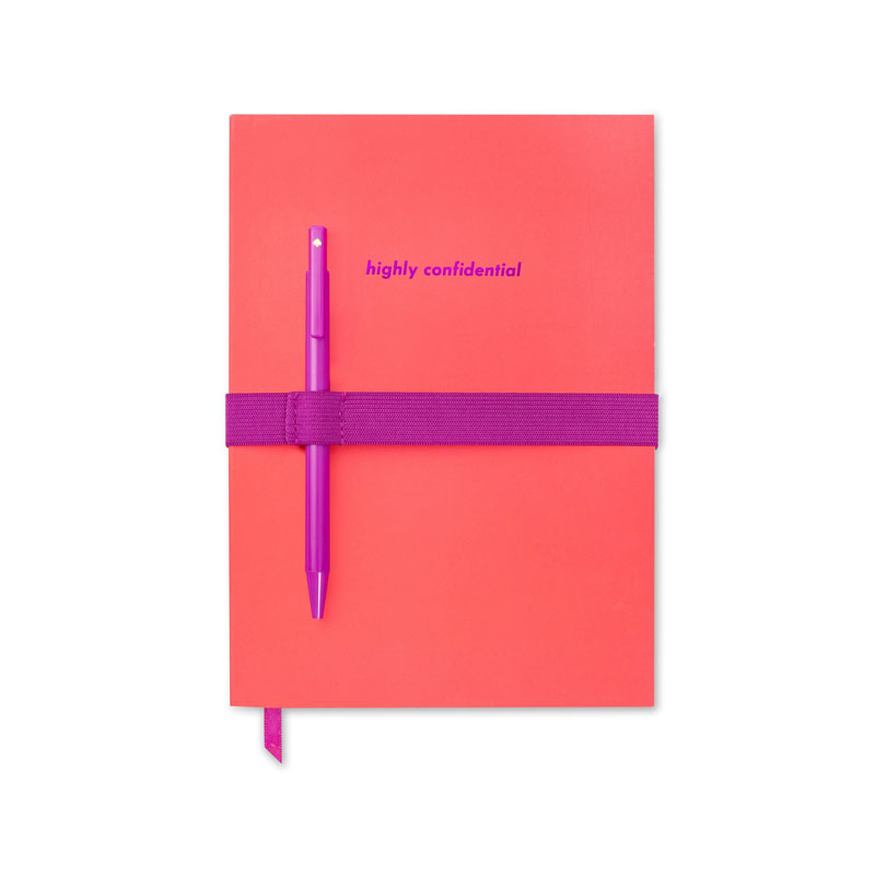 Kate Spade Notebook with Pen, Highly Confidential