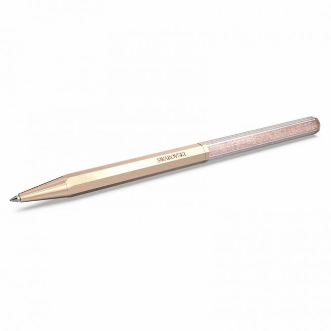 Swarovski Octagon Shaped Crystalline Ballpoint Pen, Rose Gold Tone and Rose Gold Tone Plated