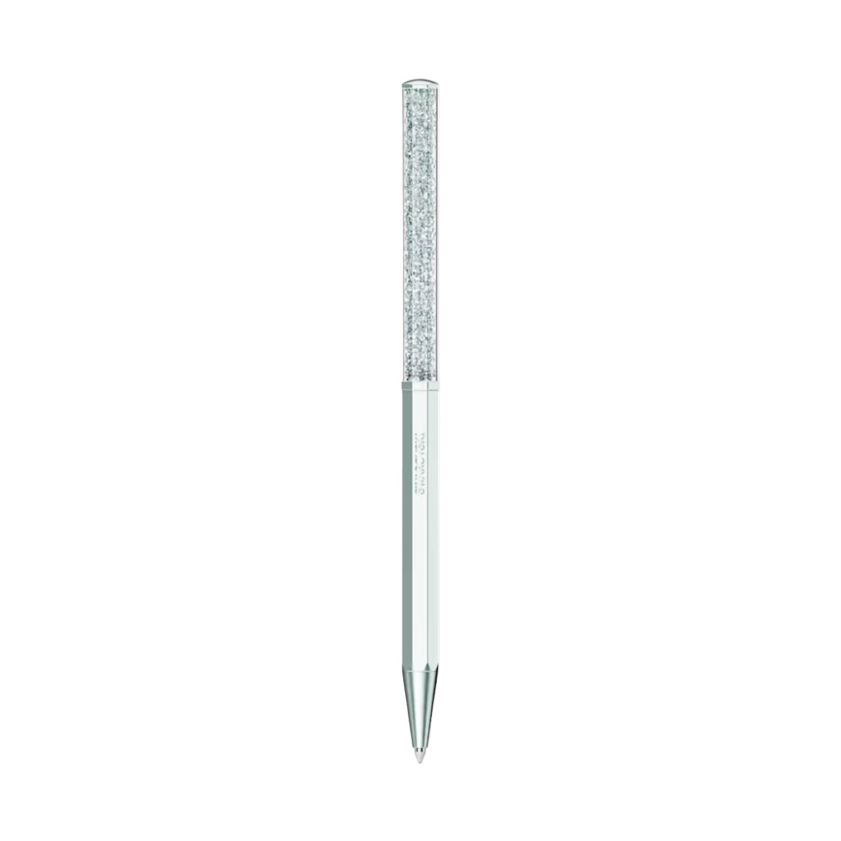Swarovski Crystalline Octagon Shape Ballpoint Pen, Blue and Light Blue Lacquered