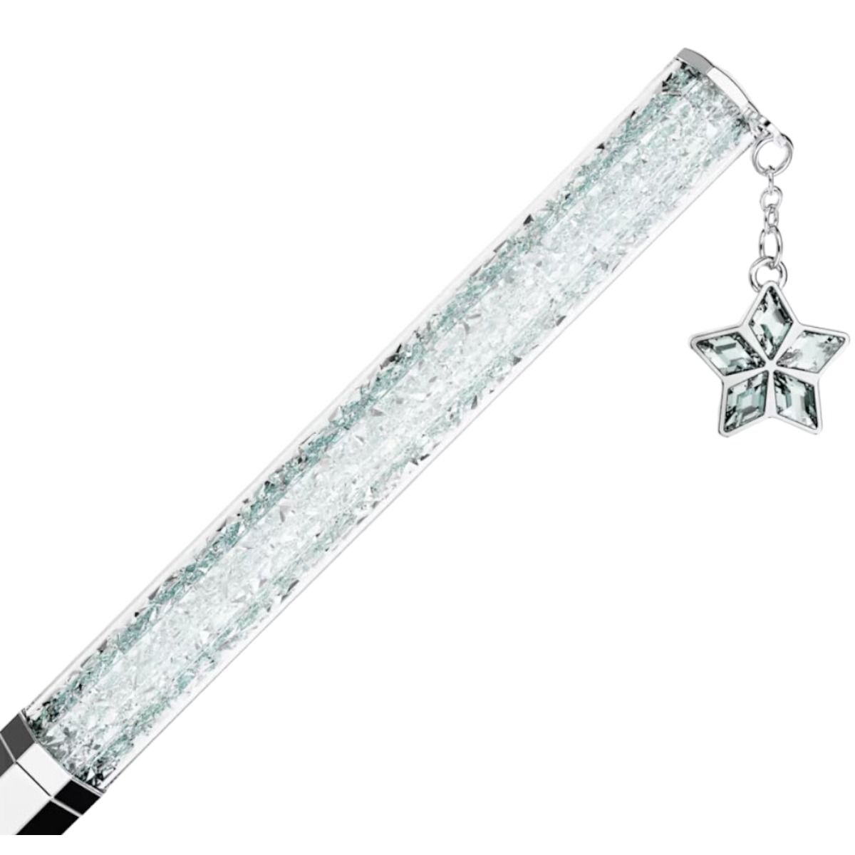 Swarovski Crystalline Star Ballpoint Pen, Blue and Chrome Plated