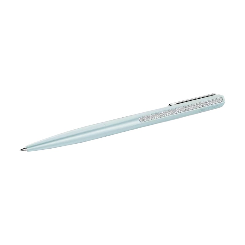 Swarovski Crystal Shimmer Ballpoint Pen, Blue Lacquered and Chrome Plated