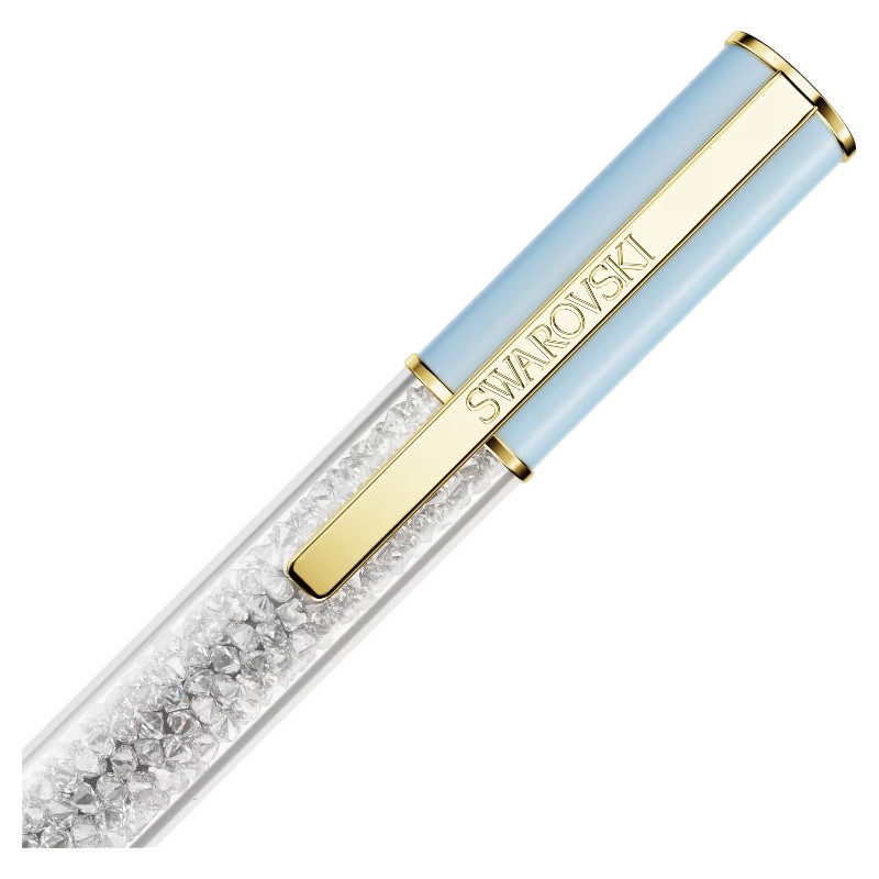 Swarovski Crystalline Lustre Ballpoint Pen, Blue Green and Yellow Gold Tone Plated