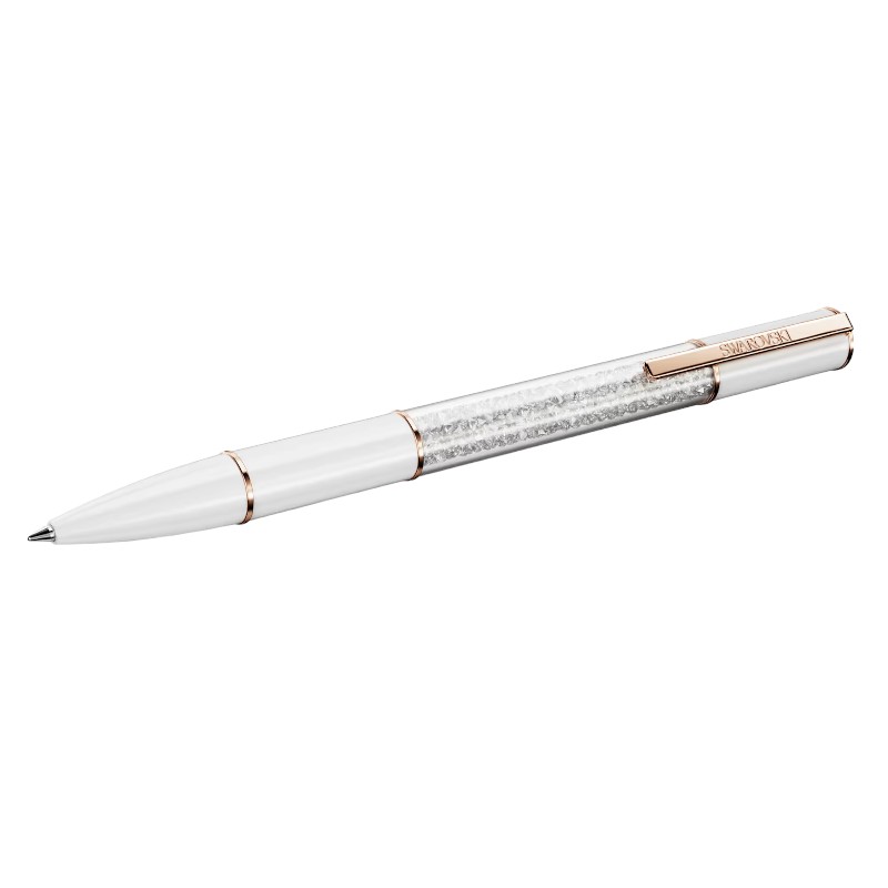 Swarovski Crystalline Lustre Ballpoint Pen, White and Rose Gold Tone Plated