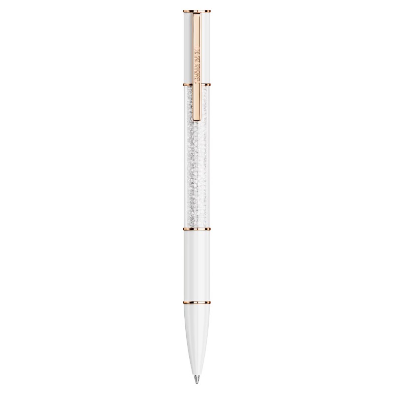 Swarovski Crystalline Lustre Ballpoint Pen, White and Rose Gold Tone Plated