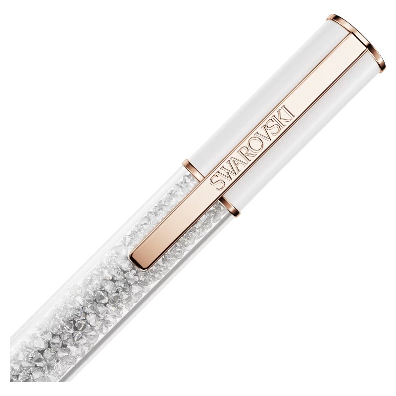 Swarovski Crystalline Lustre Ballpoint Pen, White and Rose Gold Tone Plated