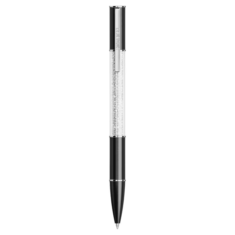 Swarovski Crystalline Lustre Ballpoint Pen, Black and Rhodium Plated