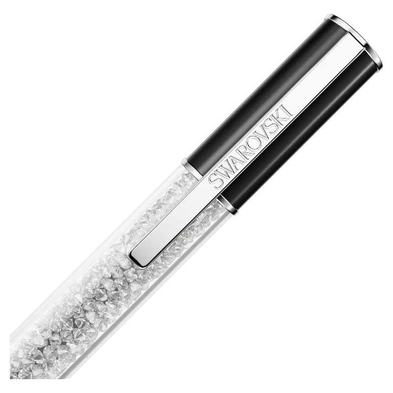 Swarovski Crystalline Lustre Ballpoint Pen, Black and Rhodium Plated