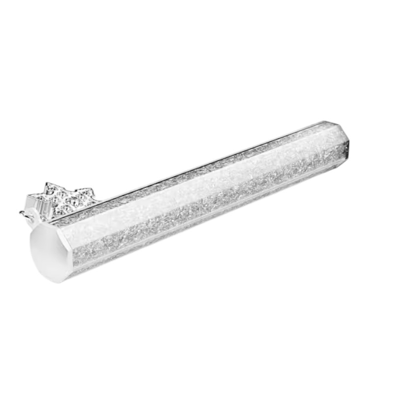 Swarovski Crystalline Octagon Shape Snowflake Ballpoint Pen, White and White Lacquered