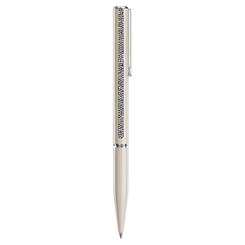 Swarovski Crystal Shimmer Glide Ballpoint Pen, Beige and Chrome Plated