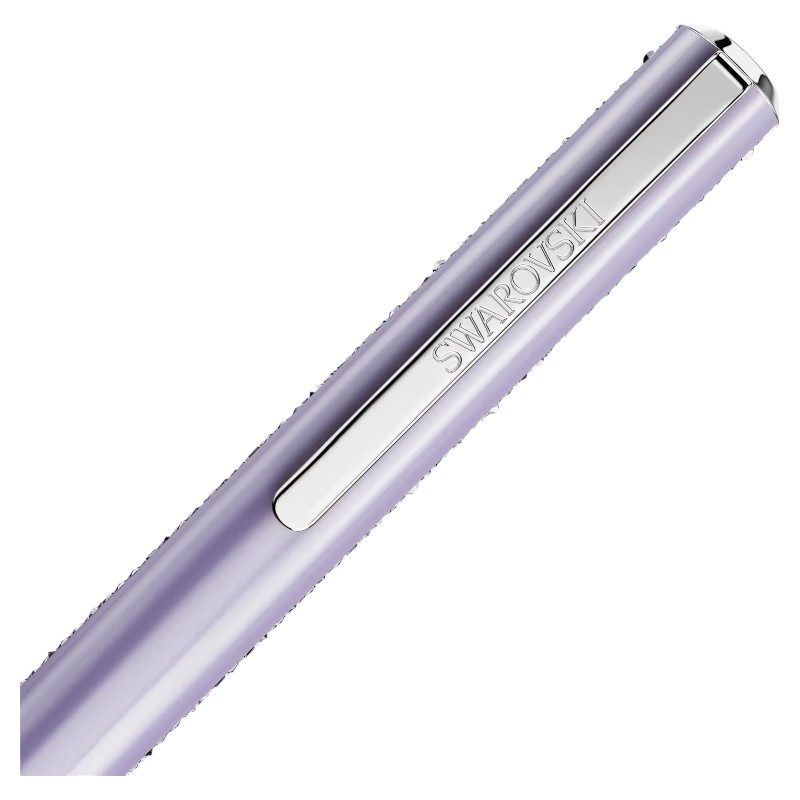 Swarovski Crystal Shimmer Glide Ballpoint Pen, Purple and Chrome Plated