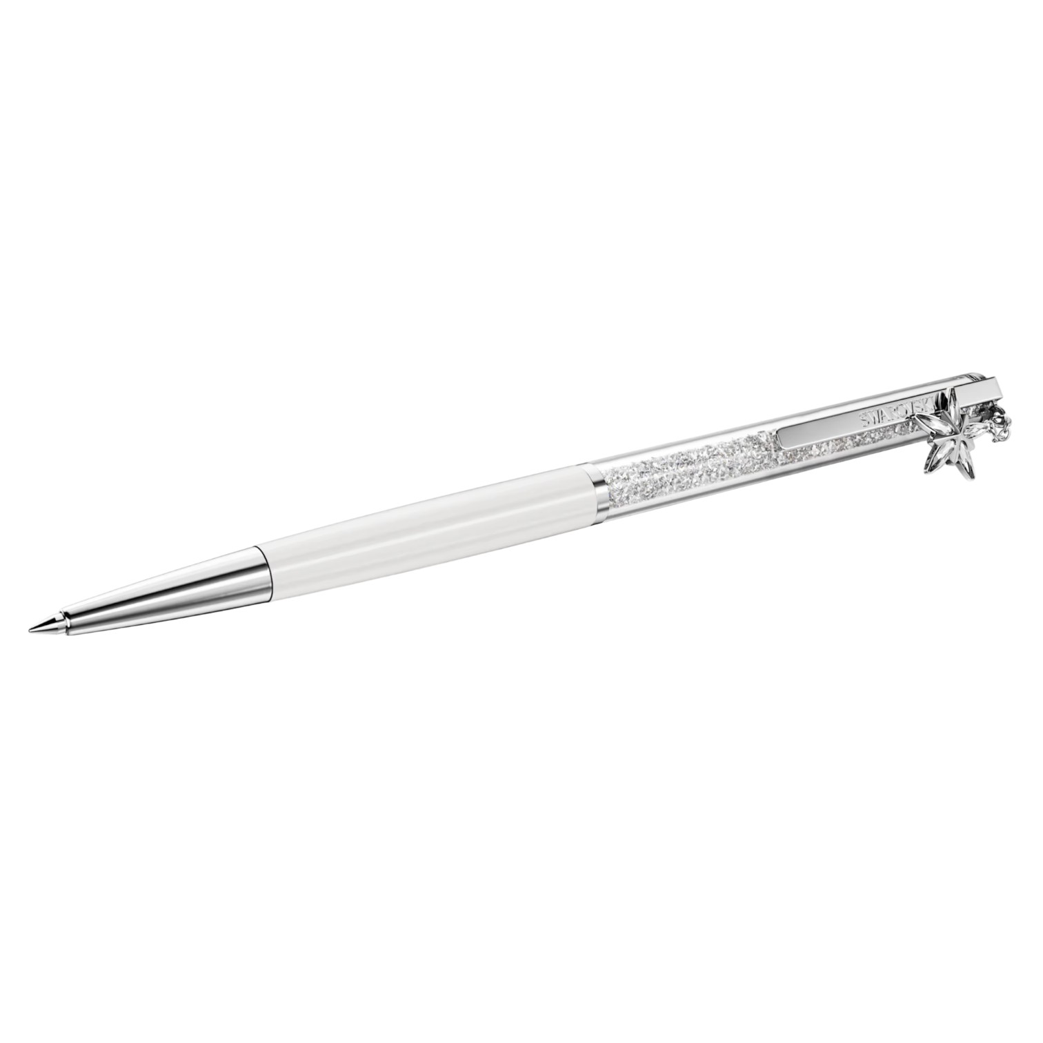 Swarovski 2026 Annual Edition Crystalline Ballpoint Pen, White Lacquered and Chrome Plated