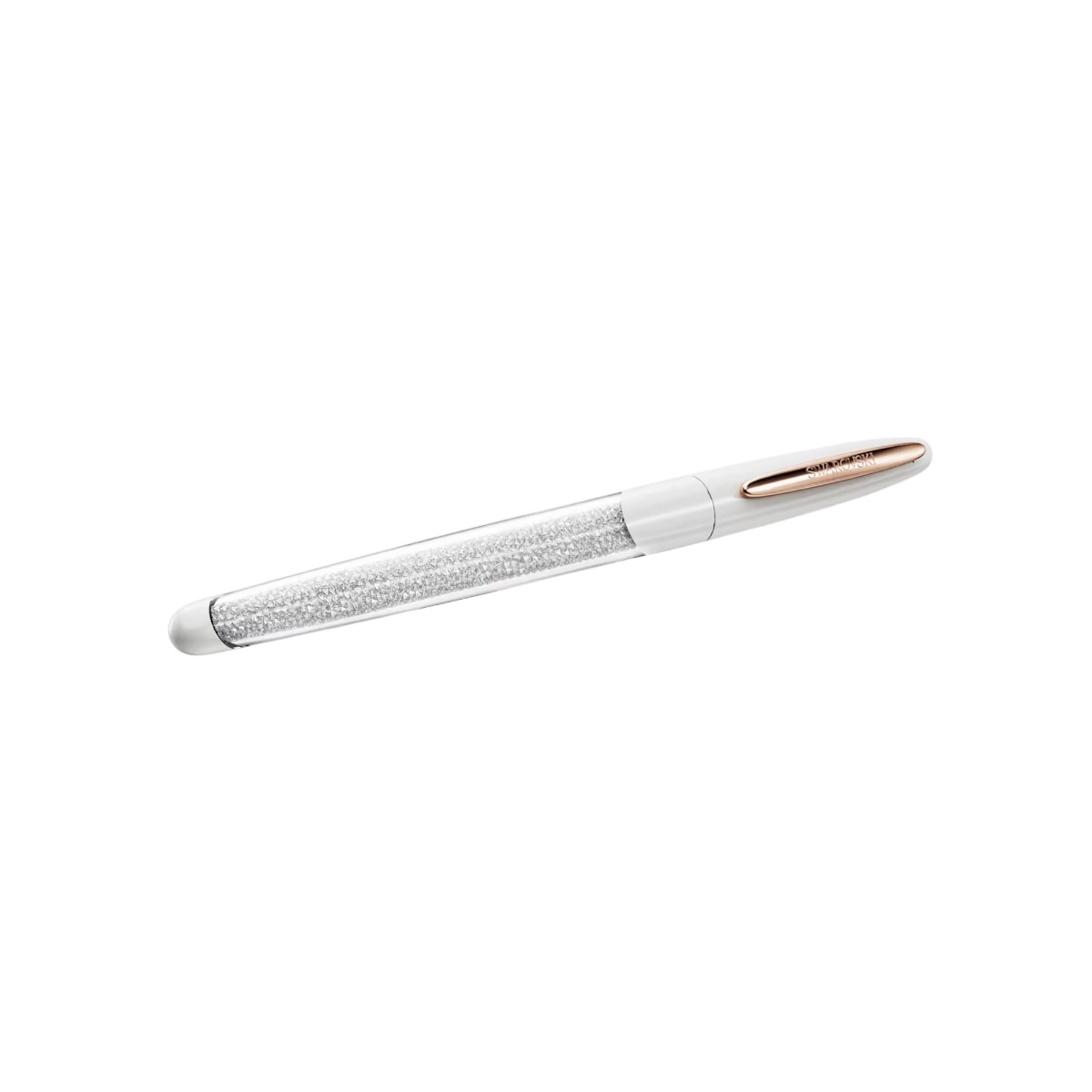 Swarovski Crystalline Rollerball Pen, White and Rose Gold Tone Plated