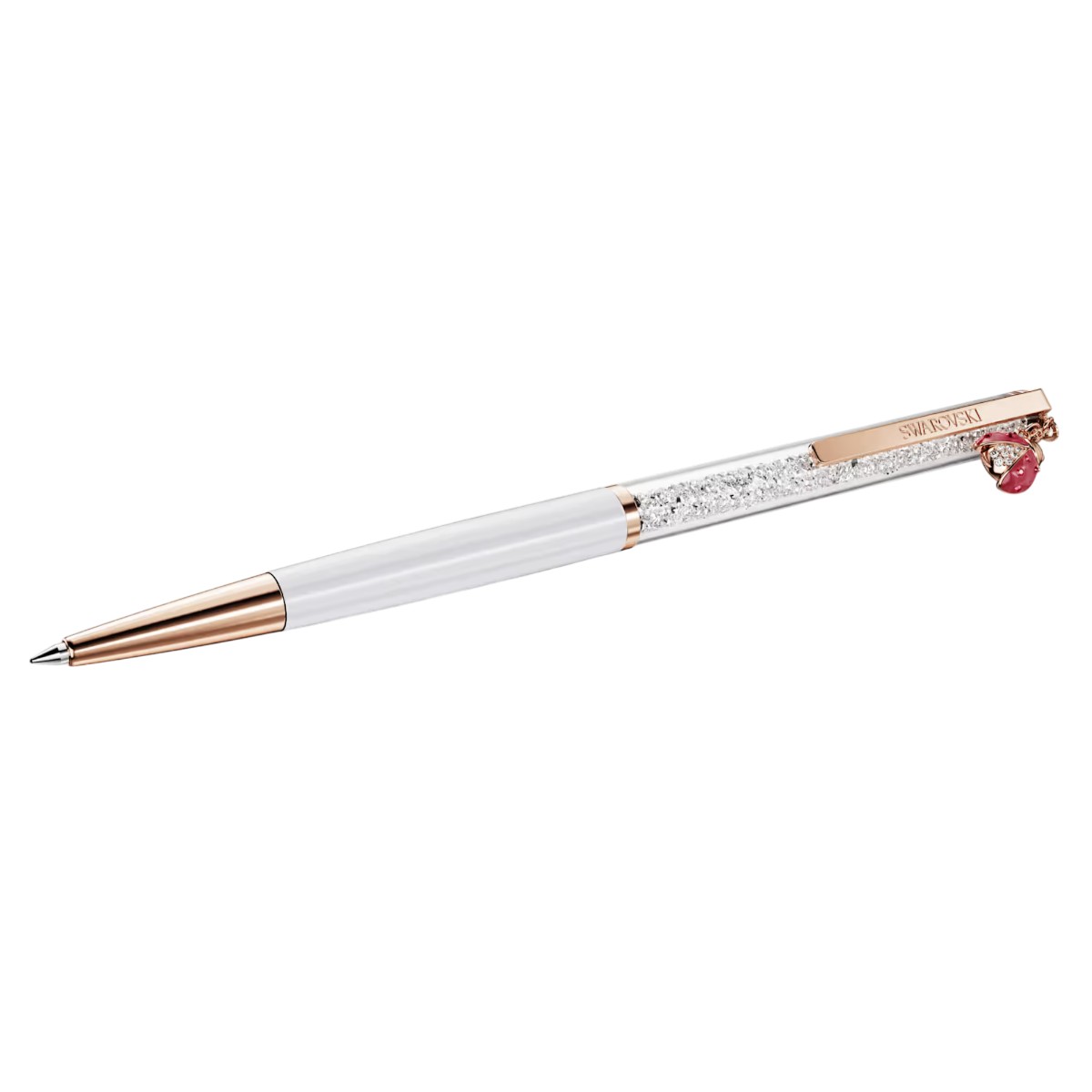 Swarovski Ladybug Crystalline Ballpoint Pen, Red Lacquered and Rose Gold Tone Plated