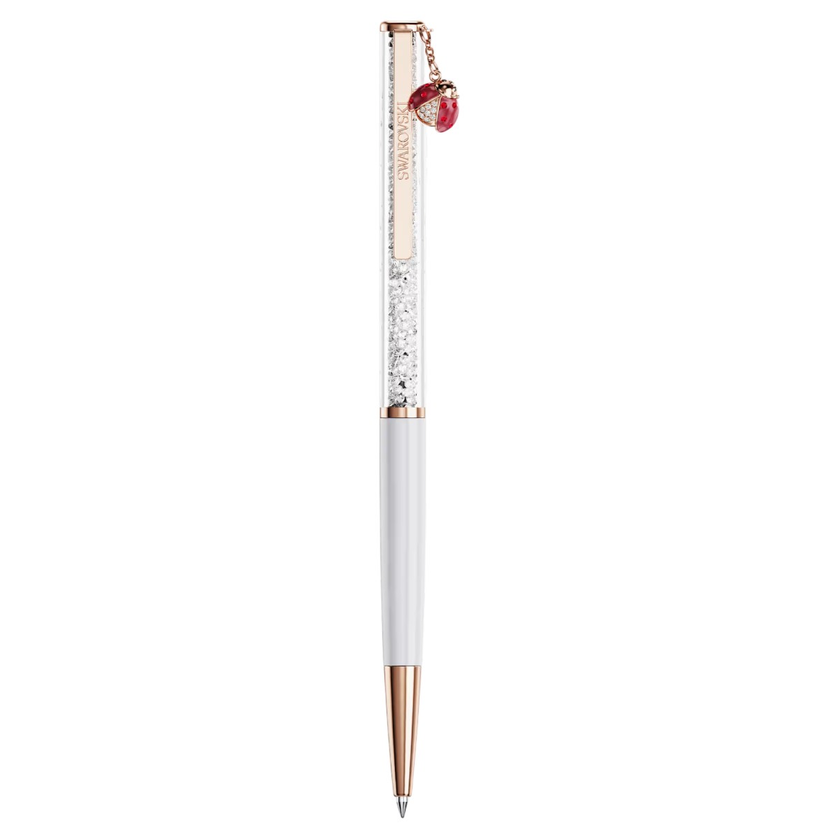 Swarovski Ladybug Crystalline Ballpoint Pen, Red Lacquered and Rose Gold Tone Plated