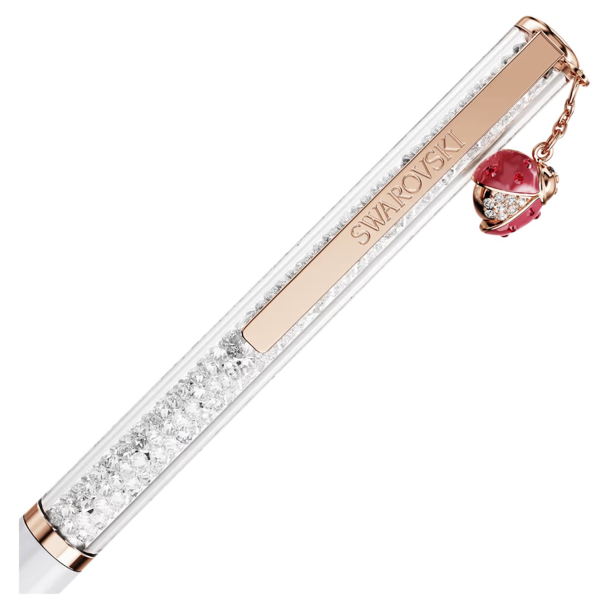 Swarovski Ladybug Crystalline Ballpoint Pen, Red Lacquered and Rose Gold Tone Plated
