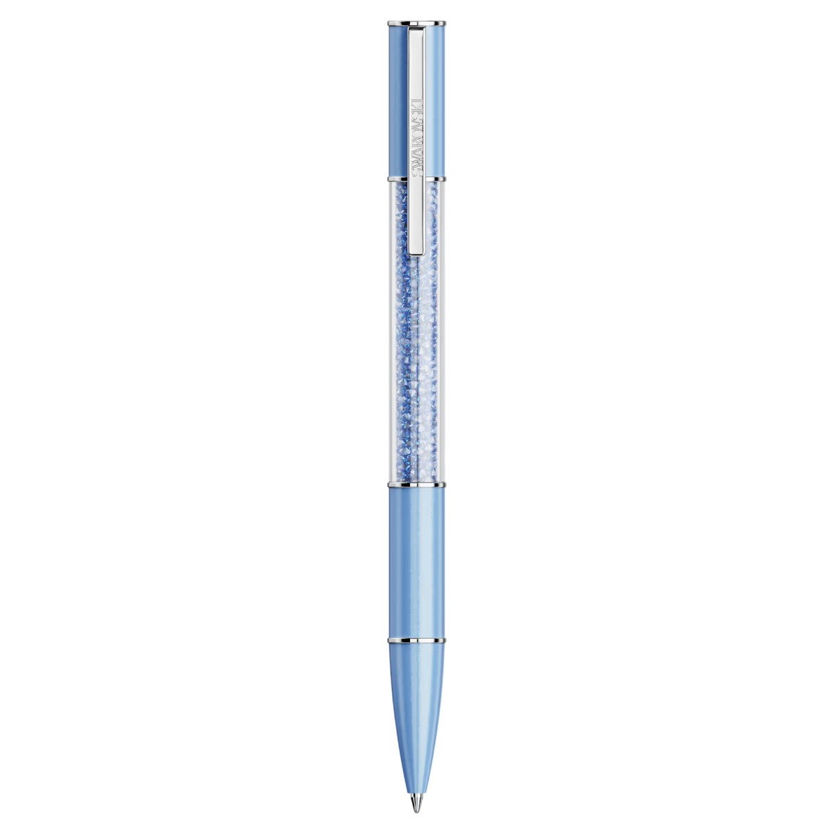Swarovski ReCreated Crystals Crystalline Ballpoint Pen, Blue Lacquered and Chrome Plated