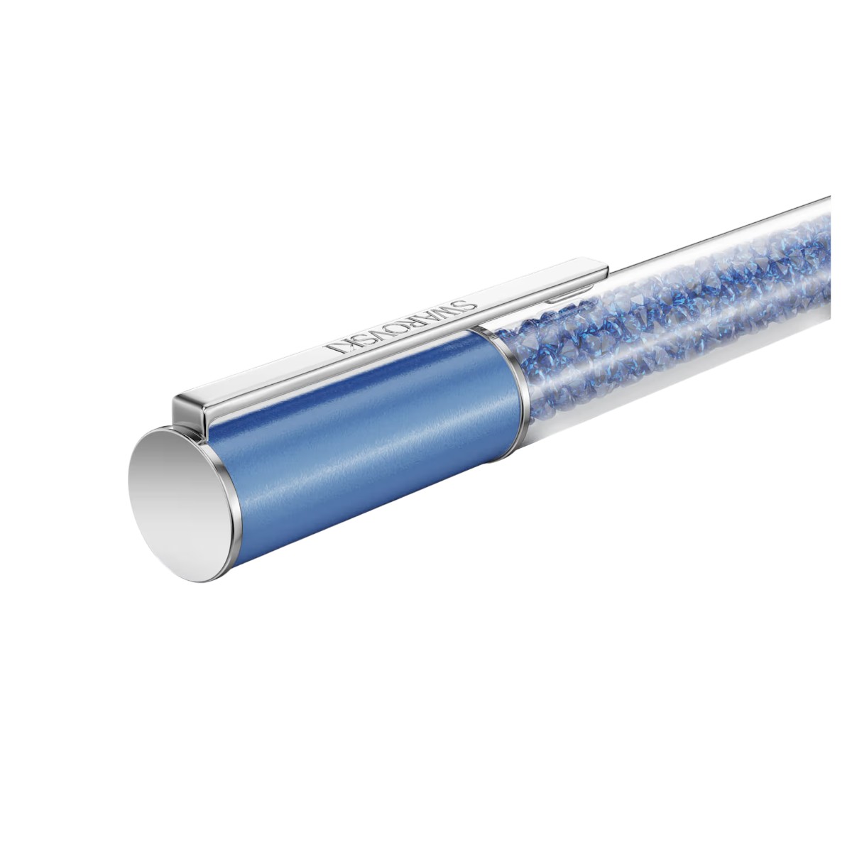 Swarovski ReCreated Crystals Crystalline Ballpoint Pen, Blue Lacquered and Chrome Plated