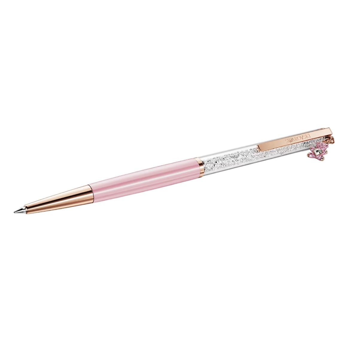 Swarovski Teddy Crystalline Ballpoint Pen, Pink Lacquered and Rose Gold Tone Plated