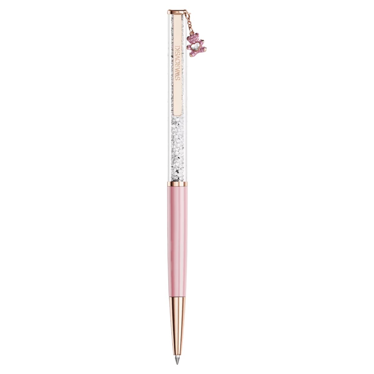 Swarovski Teddy Crystalline Ballpoint Pen, Pink Lacquered and Rose Gold Tone Plated