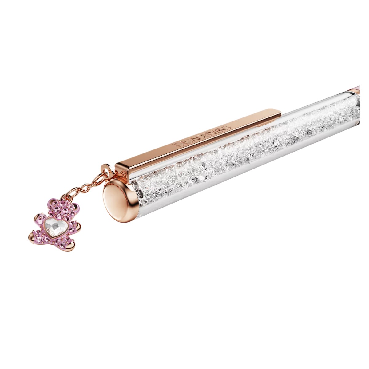Swarovski Teddy Crystalline Ballpoint Pen, Pink Lacquered and Rose Gold Tone Plated