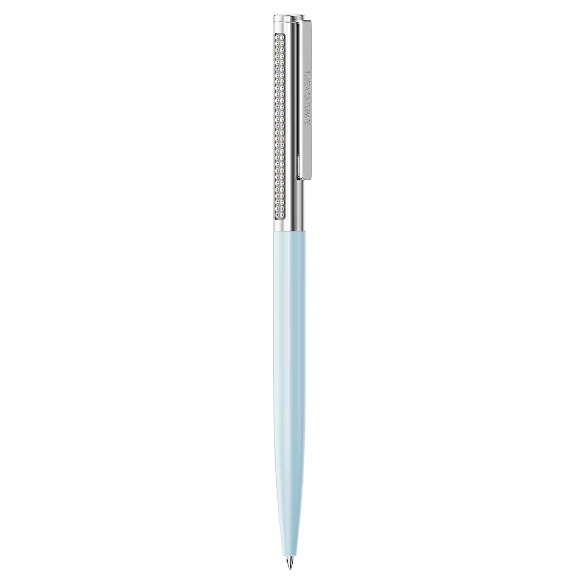 Swarovski Matrix Tennis Ballpoint Pen, Blue and Chrome Plated