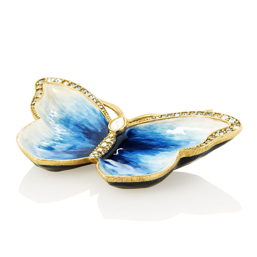 Jay Strongwater Juliet Butterfly Trinket Tray