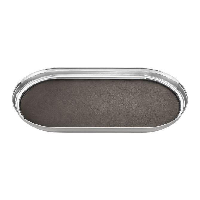 Georg Jensen Manhattan Tray with Leather