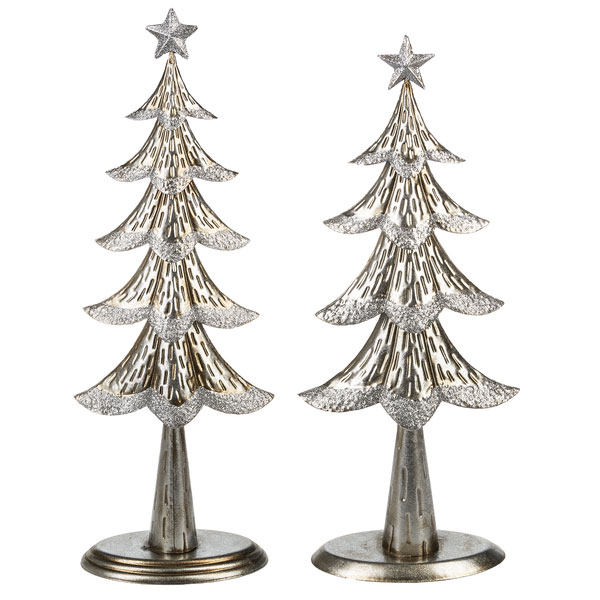Metal Christmas Trees, Set of 2 Borsheims