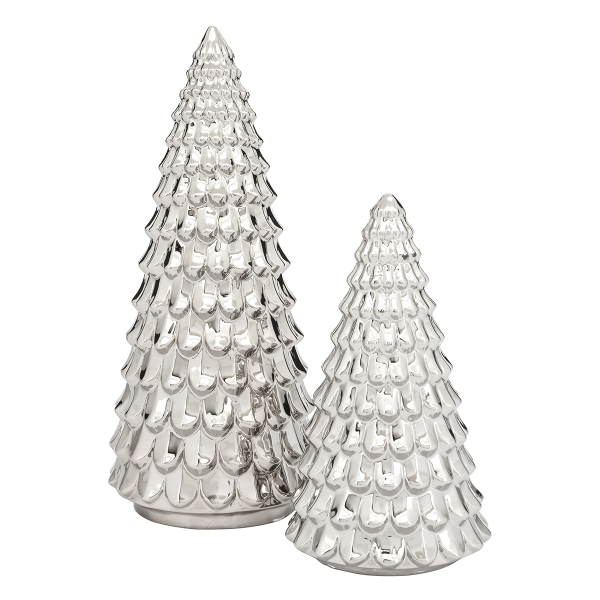 Torre & Tagus Woodland Whimsical Ceramic Trees, Set of 2