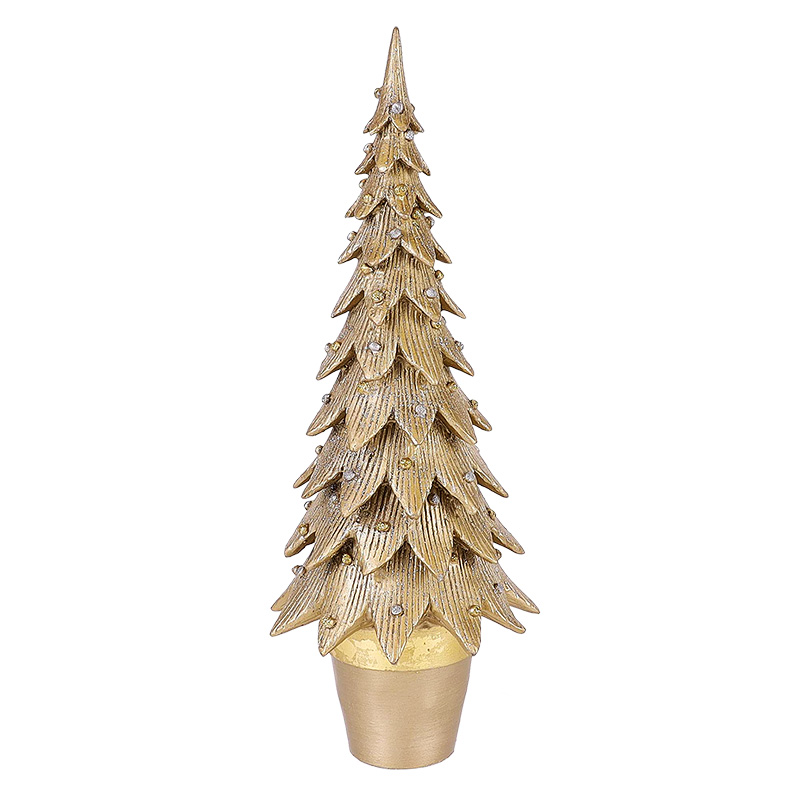 Dekorasyon Tannenbaum Dark Champagne Cone Tree, 13