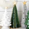 Vietri Foresta Green Large Tree with Ribbon and Gold Star
