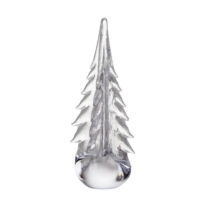Simon Pearce Crackle Four Sided Evergreen Tree, 12"