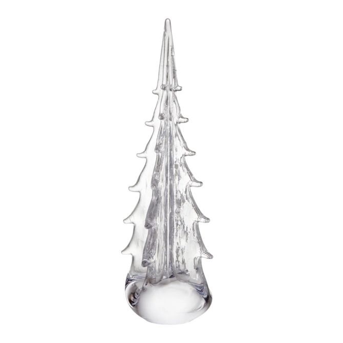 Simon Pearce Crackle Four Sided Evergreen Tree, 16"