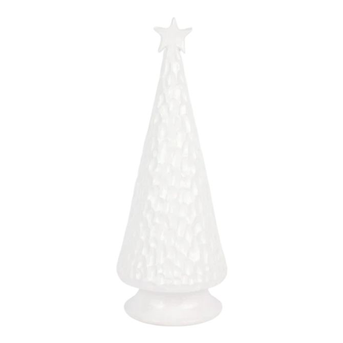 Vietri Foresta Large Hammered Tree, White
