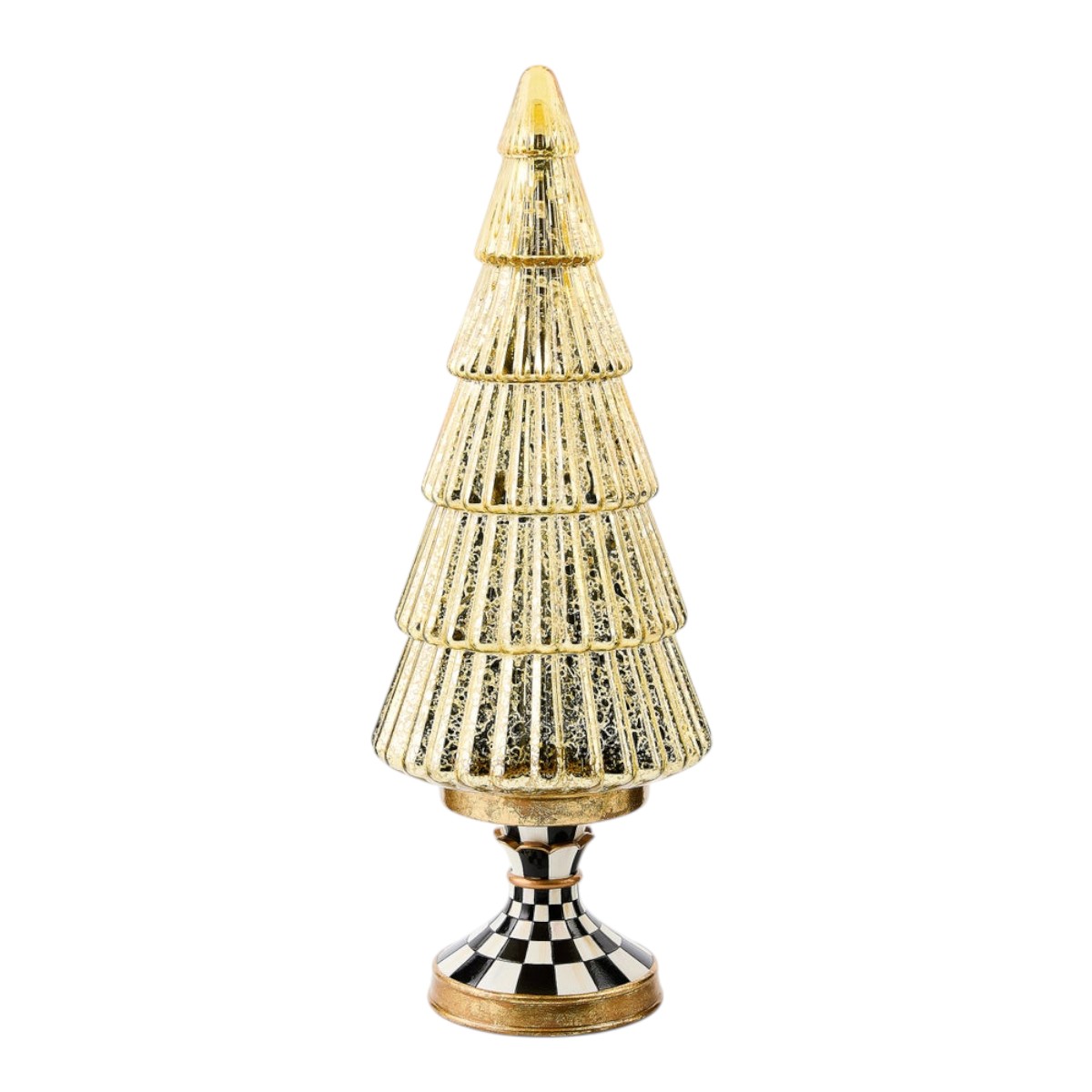 MacKenzie-Childs Courtly Noel Illuminated Glass Tree, Tall