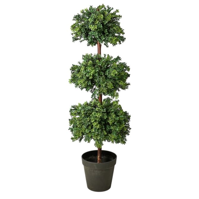 MacKenzie-Childs Boxwood Triple Ball Topiary Urn Filler