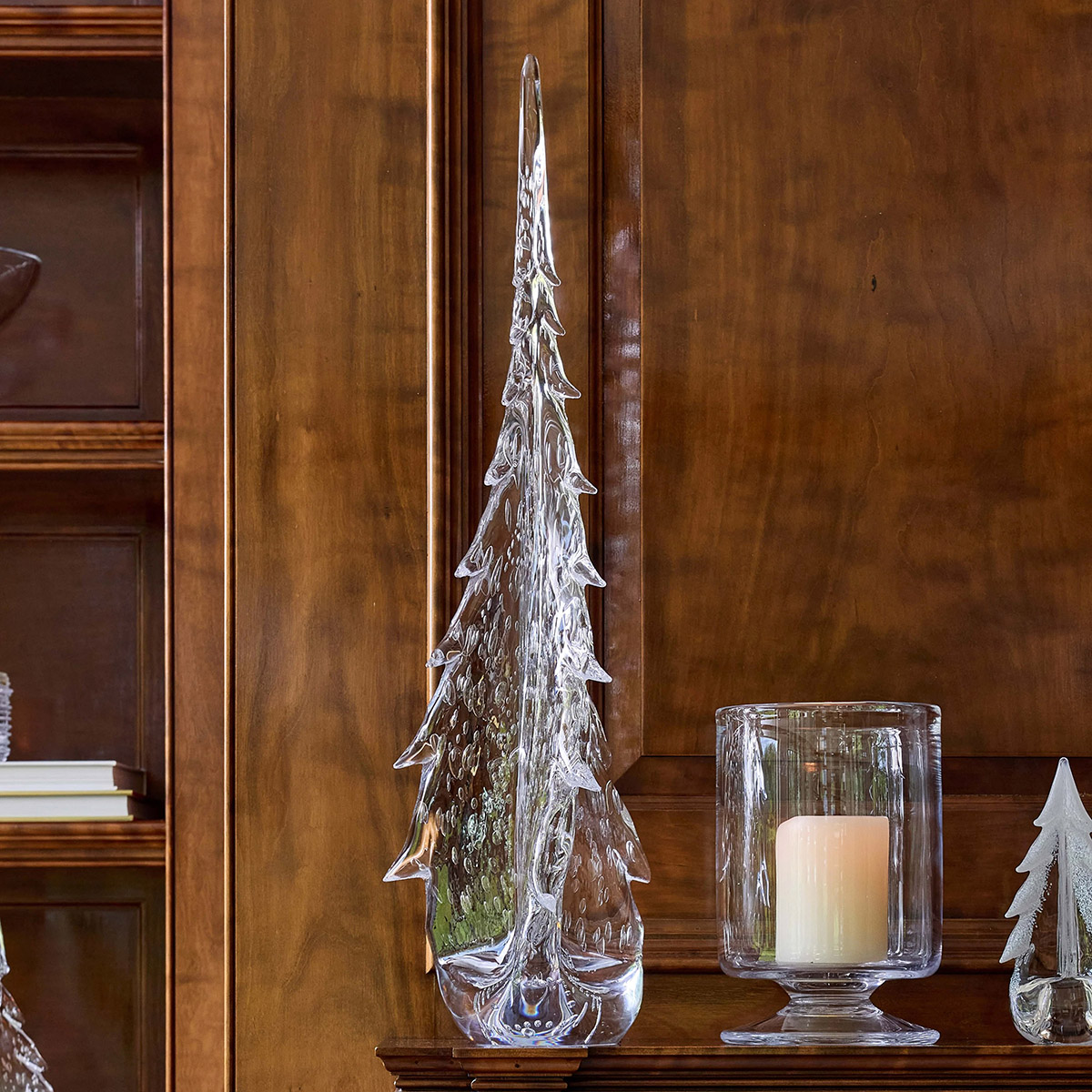 Simon Pearce Bubble Twist Evergreen Tree Signed By Simon, 26