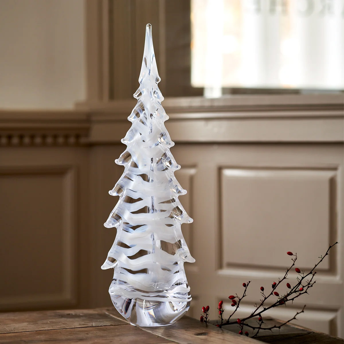 Simon Pearce Snowdrift Evergreen Tree, 10